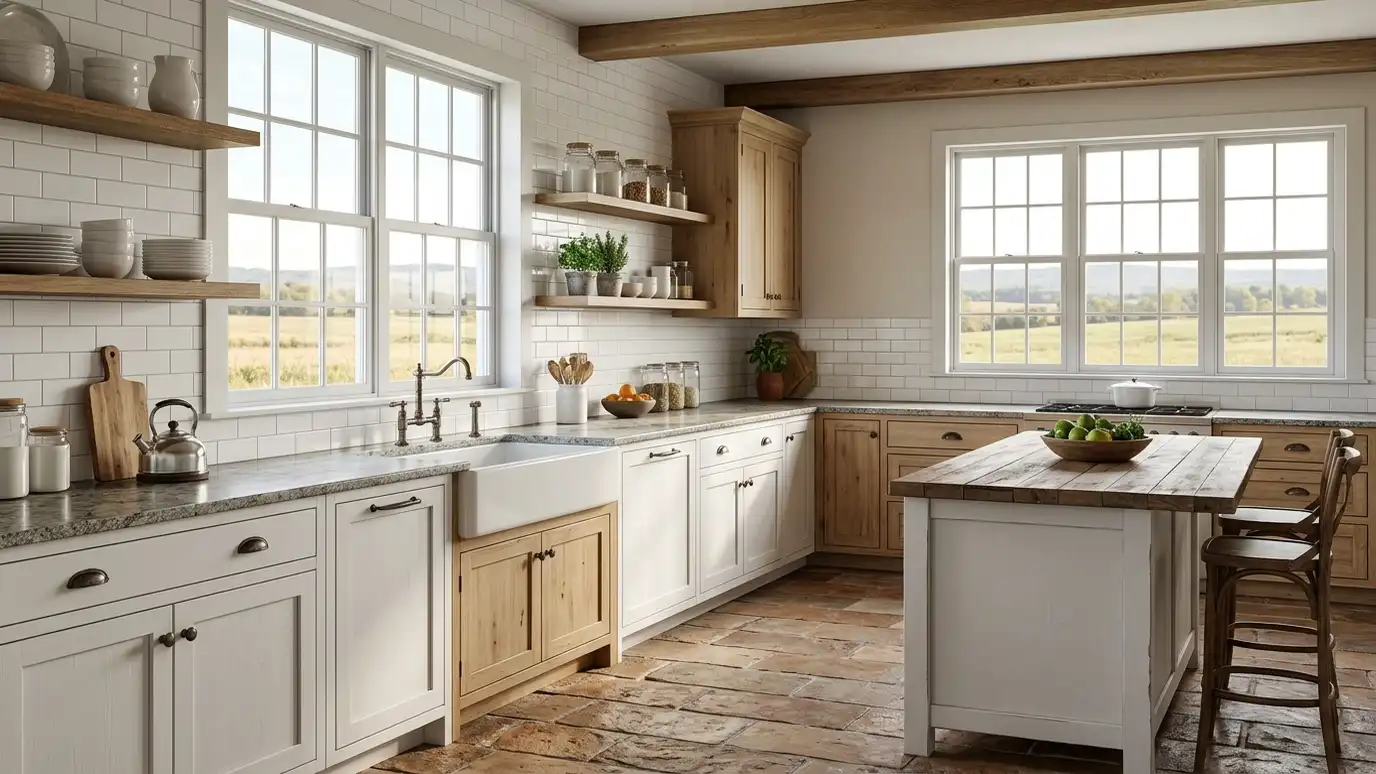 A Arrington, Tennessee home with a beautifully tiled bathroom, a large walk-in shower and a light porcelain floor