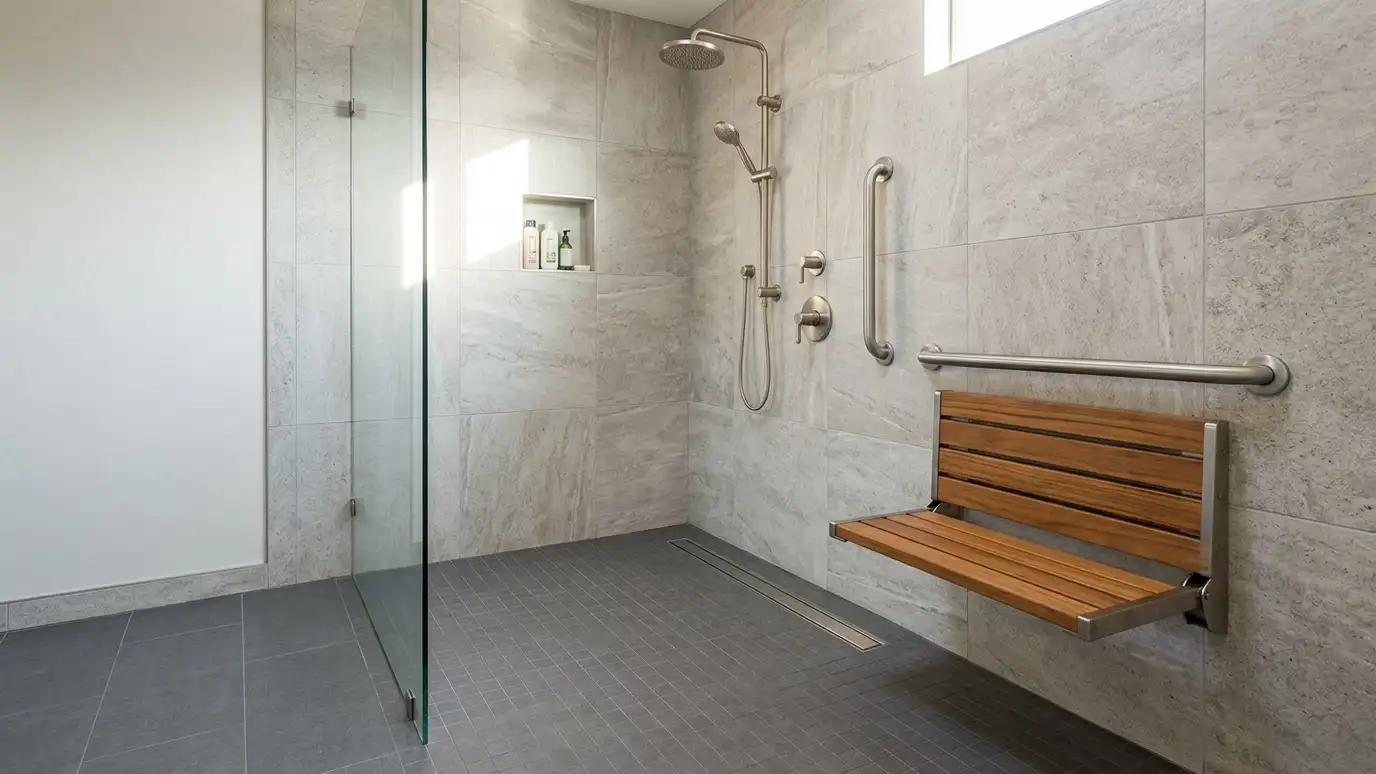 Curbless and Accessible Shower Design, Explained explained for Nashville and Middle Tennessee