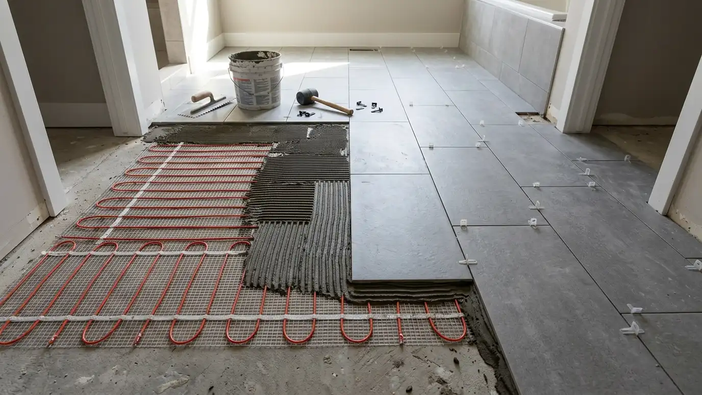 Radiant Heated Floors Under Tile, Explained explained for Nashville and Middle Tennessee