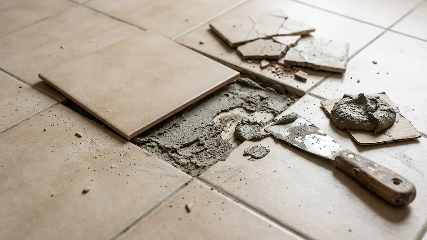 Cracked and Loose Tile Repair in Nashville and Middle Tennessee