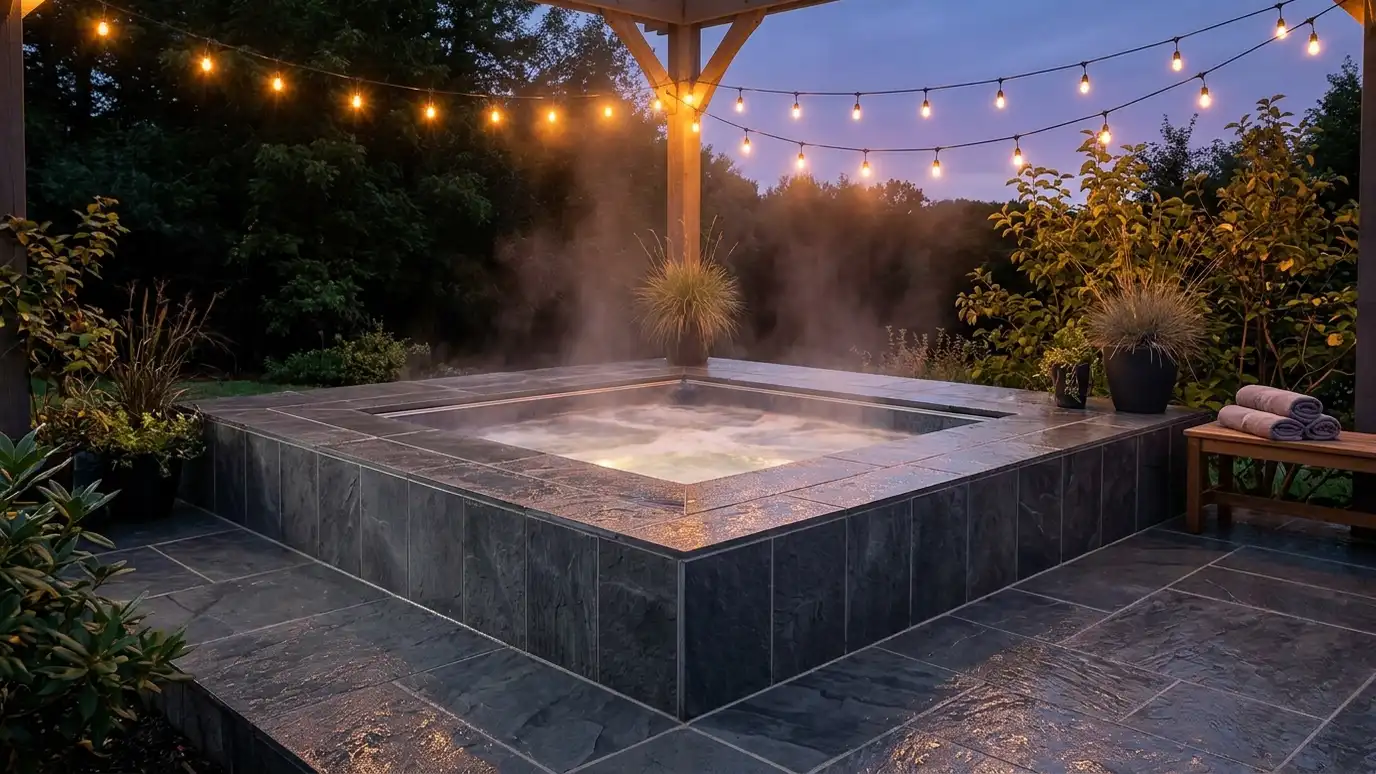 Hot Tub and Spa Surround Tile in Nashville and Middle Tennessee